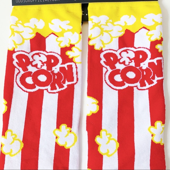 Odd Sox Movie Theater Popcorn Crew Socks Mens Womens Novelty Gift - Picture 3 of 8